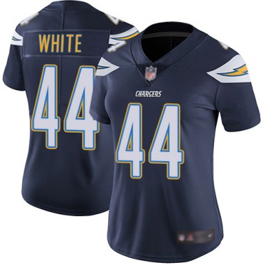 Los Angeles Chargers NFL Football Kyzir White Navy Blue Jersey Women Limited  #44 Home Vapor Untouchable->los angeles chargers->NFL Jersey